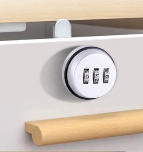 Mã mới khóa Keyless 3 chữ số kết hợp mật khẩu khóa Vòng thiết kế vật liệu hợp kim kẽm cho tủ - Product Image 5