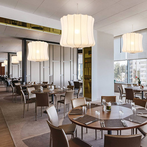 Nuevo restaurante candelabro lámpara de tela americana estilo japonés Simple Hotel Lobby Light - Product Image 3
