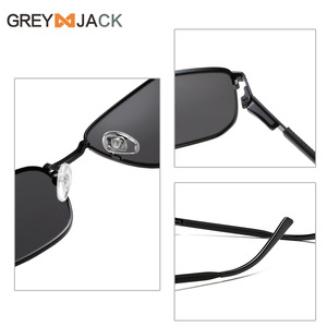 Lunettes de soleil polarisées pour homme Greyjack, monture carrée, verres TAC UV400, vision nocturne, anti-éblouissement, protection solaire - Product Image 1