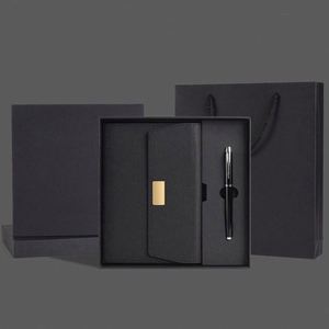 Ideas de Productos Nuevos 2025, Cuaderno de Cuero Corporativo al por Mayor, Agenda A5 de Lujo Personalizable, Juego de Regalo con Memoria USB - Product Image 3