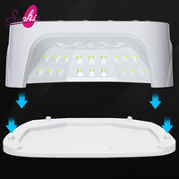 Nouvelle Lampe à Ongles LED Sans Fil 108W à Lumière Rouge avec Sonnerie de Commande, Rechargeable, pour Usage Domestique, en Plastique, Logo Personnalisé, pour le Durcissement du Gel UV