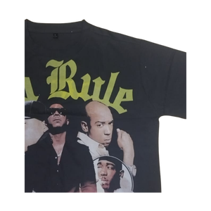 T-shirt graphique vintage Hip-Hop – Tee-shirt en coton oversize esthétique streetwear des années 90 - Product Image 4