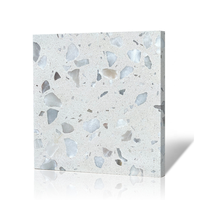 Dalles de pierre inorganique Wayon en terrazzo blanc, fabrication sur mesure, pour sols, murs, escaliers, dessus de meubles, fourniture commerciale