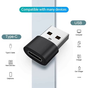 อะแดปเตอร์แปลง USB Type C ตัวเมีย เป็น USB A ตัวผู้ คุณภาพสูง รองรับการชาร์จเร็ว สำหรับโทรศัพท์มือถือ/แล็ปท็อป - Product Image 2