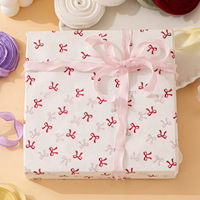 Ruban plissé en polyester Qibai de 1 cm avec ourlet festonné et nœud papillon fait main pour boîtes cadeaux de pâtisserie et emballages floraux