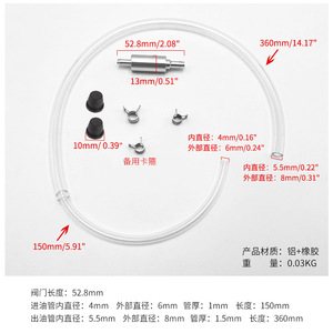 ท่อไล่เบรก-วาล์วตรวจสอบ<span class=keywords><strong>ทาง</strong></span>เดียวชุดเ<span class=keywords><strong>ค</strong></span>รื่องมือเลือดออก<span class=keywords><strong>ส</strong></span>ำหรับระบบไฮดรอลิก<span class=keywords><strong>ค</strong></span>วามตกเลือดใน<span class=keywords><strong>รถยนต์</strong></span>รถจักรยานยนต์ (1) - Product Image 4