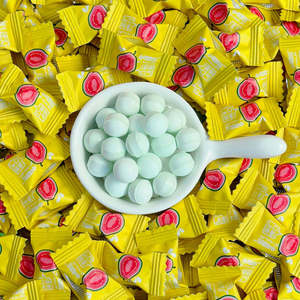 Caramelos <span class=keywords><strong>de</strong></span> Menta Sin Azúcar con Vitamina C OEM, en Forma <span class=keywords><strong>de</strong></span> Bola Blanca, Sabor Lichi, Aliento Fresco - Product Image 4