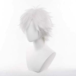 <span class=keywords><strong>Parrucca</strong></span> Corta Bianca <span class=keywords><strong>da</strong></span> 30cm per Cosplay, Cappello <span class=keywords><strong>da</strong></span> <span class=keywords><strong>Strega</strong></span>, Anime, Sintetica, Resistente al Calore, per Feste di Halloween - Product Image 4