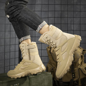 Nouvelles bottes <span class=keywords><strong>de</strong></span> randonnée d'hiver imperméables antidérapantes en cuir noir sur mesure Km Bottes <span class=keywords><strong>de</strong></span> désert Bottes pour hommes - Product Image 6