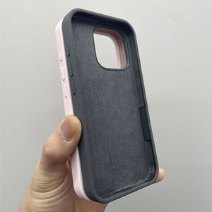 Màu Sắc Tinh Khiết Bất Lỏng Silicone Mềm Bumper Chống Sốc Điện Thoại Di Động Trường Hợp Đối Với <span class=keywords><strong>iPhone</strong></span> 16 Pro Max 15 14 Cộng Với Với Logo - Product Image 3