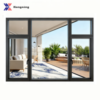 Puertas y Ventanas Modernas de Aluminio con Aislamiento Acústico, Vidrio Templado de Doble Panel, Horizontales, para Apartamentos y Dormitorios
