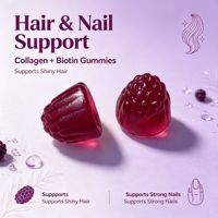 Gummies Nature Made Advanced pour les cheveux, la peau et les ongles, 90 gummies |   Complément alimentaire avec biotine et collagène