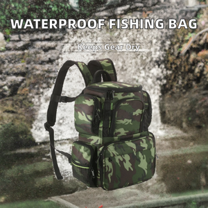 Mochila de Pesca Personalizable Oxford Impermeable, Duradera, de Dos Capas, Multiusos, Fácil de Transportar, Unisex, para Cañas de Pescar y Señuelos, Capacidad de 30L - Product Image 2