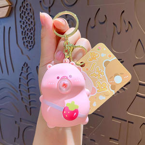 Llavero de Silicona con Diseño de Dibujos Animados de HECION, Llavero Antiestrés con Burbujas para Bolsos - Product Image 1