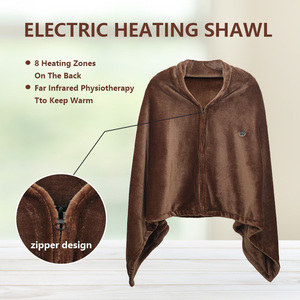 Usb Powered mùa đông ấm khăn choàng 150*80cm flannel nước nóng ném Chăn điện có thể giặt bông len với ngân hàng điện nóng bán - Product Image 3