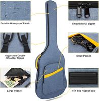 Échantillon Gratuit - Housse de Transport Classique pour Guitare Acoustique en Polyester, Légère, Imperméable et Durable, Design Tendance