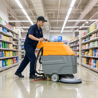 Autolaveuse autoportée longue durée avec panneau de commande simplifié et faible coût d'entretien pour centres commerciaux