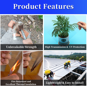 Şeffaf polikarbonat cam Pc dayanıklılık kurulu plastik çatı yapı malzemeleri levha Uv dayanıklı - Product Image 2