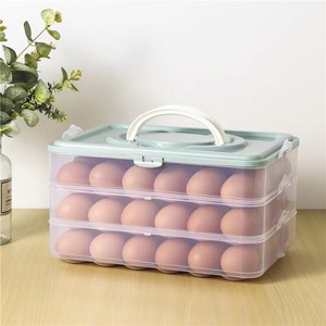 Büyük taşınabilir buzdolabı gıda yumurtaları saklama kutusu 24 yumurta tepsisi mutfak toz geçirmez kapaklı saklama kutusu - Product Image 5
