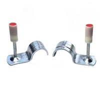 Mini-épingle décorative en acier de 32 mm pour fixation murale, avec tige lisse et tête bombée, pour fixation de tuyaux et clips de gaine décoratifs