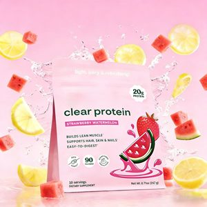Poudre de protéines OEM transparente, saveur personnalisée, 20g de protéines par portion avec collagène et enzymes, sans sucre, pour <span class=keywords><strong>le</strong></span> marché du fitness et de la beauté - Product Image 4