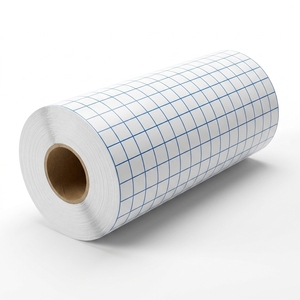 Film de transfert vinyle transparent à adhésif équilibré pour guide d'alignement, ruban de transfert ligne rouge, pour <span class=keywords><strong>Cricut</strong></span> <span class=keywords><strong>Joy</strong></span>, gobelets et applications extérieures, vente en gros - Product Image 4