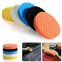 C0040 5 pièces 6 150mm voiture polisseuse tampon tampon cirage polissage éponge tampons Kit