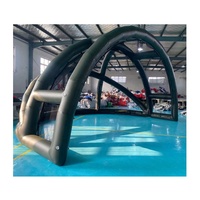 Cage de golf gonflable hermétique de 23 pieds de large, 16 pieds de haut et 13 pieds de profondeur, personnalisable en couleur, en PVC, pour l'extérieur