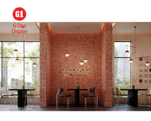 Custom Modern Restaurant Interior Design with LED Lighting Customizable Coffee Bar Counter Furniture Display - Product Image 5