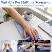 Repose-poignet bleu ciel, tapis de souris personnalisé, tapis de jeu personnalisé, tapis de souris EVA, tapis de souris de jeu avec repose-poignet, tapis de bureau pour le bureau