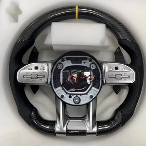 Volante de Fibra de Carbono para Automóvil Mercedes-Benz Clase A, B, C, E, <span class=keywords><strong>G</strong></span>, S, para Amg GT, CL, SL, GL, ML, W212, W176, W213, W211, W205 - Product Image 1