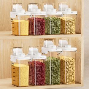Transparent <b>Plastic</b> Food Grade <b>Storage</b> Jar with Lid Household Fresh-Keeping Grain <b>Storage</b> <b>Box</b> - Product Image 2