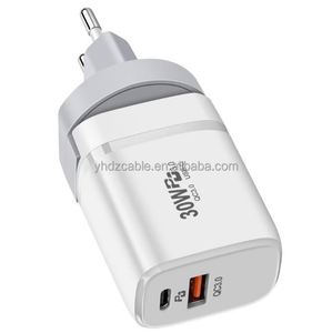 30W <b>USB</b> <b>C</b> Fast Charging <b>Adapter</b> Mobile Phone QC3.0 <b>USB</b> Wall Charger <b>Type</b>-<b>C</b> Travel Smartphone Charger - Product Image 2