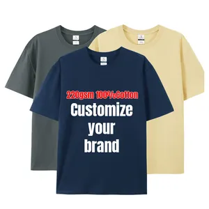 Chất Lượng Cao Cộng Với Kích Thước T-Shirt Tùy Chỉnh In Biểu Tượng Người Đàn Ông Đồng Bằng O Cổ Áo Thun Tùy Chỉnh Quá Khổ T Áo Sơ Mi Cho Nam Giới