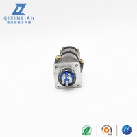 Connecteur circulaire industriel P20 à 5 broches, étanche, avec boîtier en alliage d'aluminium et broche centrale plaquée argent