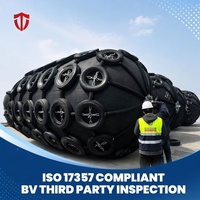Ailes de protection pneumatiques en caoutchouc Yokohama pour l'amarrage des navires, prévention des collisions en quai, certifiées ISO 17357, diamètre 0,5-4,5 m, longueur 1-9 m