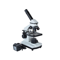 STEM 64X-640X LED Light HD Optical Biological Student Educational Monocular Microscope Kit for School Kids Science Lab