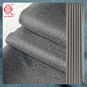 <span class=keywords><strong>Tissu</strong></span> de rideau occultant <span class=keywords><strong>en</strong></span> sergé large tissé aspect <span class=keywords><strong>lin</strong></span> teint 100% polyester poids lourd 290 g/m² avec une élégance naturelle - Product Image 1