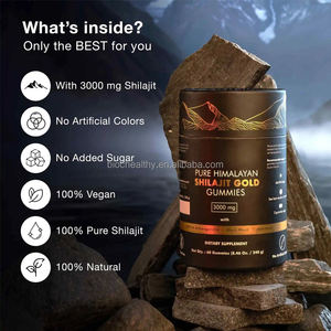 OEM/ODM Shilajit Gummies Ashwagandha الفيتامينات النقية مكملات شيلاجيت شيلاجيت - Product Image 5