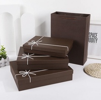 Boîte cadeau en carton brun personnalisée pour la Saint-Valentin, design exquis, matériaux recyclés, doublure en éponge, cadre photo