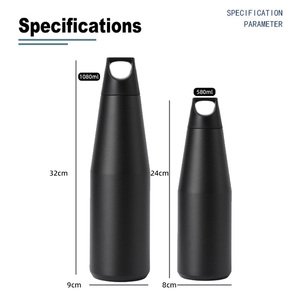Bouteille d'eau isotherme personnalisée IDEA GIFT avec logo, sans BPA, réutilisable, en acier inoxydable, pour cadeaux promotionnels - Product Image 4