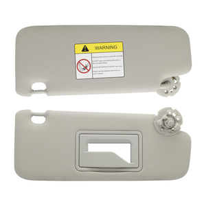Pare-soleil Chevrolet gris côté passager rétractable, accessoire intérieur de voiture - Product Image 1