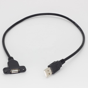 <span class=keywords><strong>USB</strong></span> Nam để nữ cáp mở rộng 3A sạc nhanh với vít loại khóa bảng điều khiển núi PVC Áo khoác bện che chắn thả sản phẩm - Product Image 5