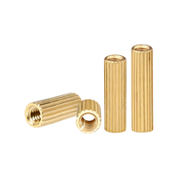 Entretoise d'isolation filetée double extrémité moletée ronde en laiton HPb58-3 C3604 pour support de caméra de sécurité M2