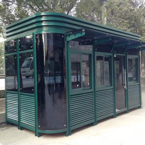 Kiosque <span class=keywords><strong>de</strong></span> salle <span class=keywords><strong>de</strong></span> garde en acier inoxydable Sécurité extérieure préfabriquée pour les parkings <span class=keywords><strong>de</strong></span> villa Rues commerciales Maisons en conteneur - Product Image 5