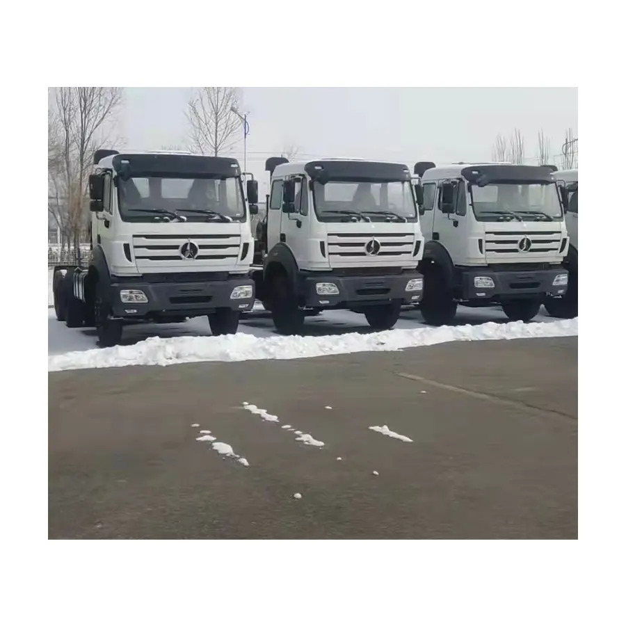 फैक्टरी मूल्य नई beiben चीन 6*4 ट्रैक्टर 420hp ट्रक अर्द्ध ट्रेलर 10 पहिया flatbed ट्रेलर ट्रक
