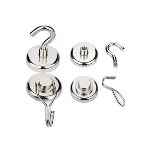 heavy duty neodymium magnet hooks suppliers/hanger hook n52 colored fishing ndfeb magnetic/neodymium magnet hooks