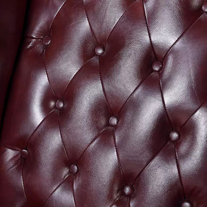 Chaise de salon en cuir synthétique, siège de style américain Antique - Product Image 4