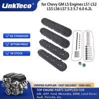 Couvercles de soupape de moteur Linkteco pour moteurs Chevy GM LS LS1 LS2 LS3 LS6 LS7 5.3 5.7 6.0 6.2L 8082-2BK 241-182 8082-2 JM8082-2