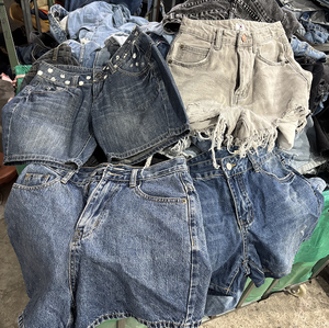 Shorts <span class=keywords><strong>de</strong></span> mezclilla <span class=keywords><strong>de</strong></span> verano para mujer, shorts <span class=keywords><strong>de</strong></span> mezclilla <span class=keywords><strong>de</strong></span> cintura alta y baja para mujer, paquetes <span class=keywords><strong>de</strong></span> <span class=keywords><strong>ropa</strong></span> usada al por mayor estilo coreano, <span class=keywords><strong>ropa</strong></span> usada Ukay - Product Image 3